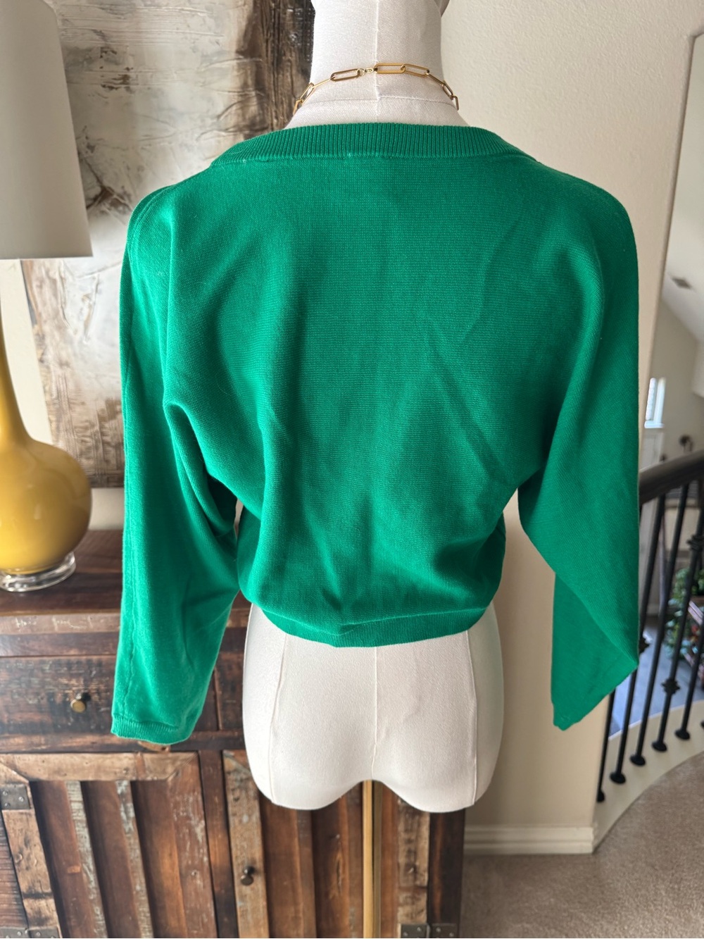 CAbi Jelly Bean Green Piccolo Shrug - M - Picture 7 of 12